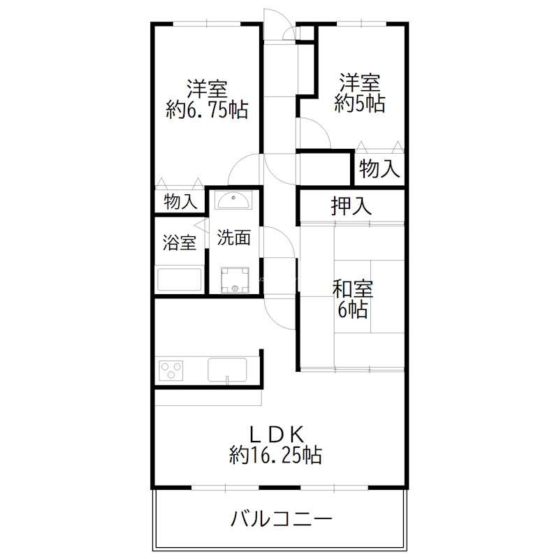 3階の間取り図