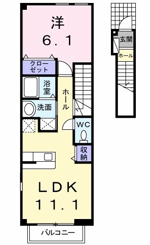 2階の間取り図