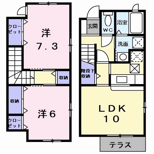 1階の間取り図