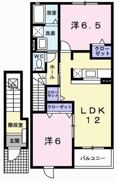 2階の間取り図
