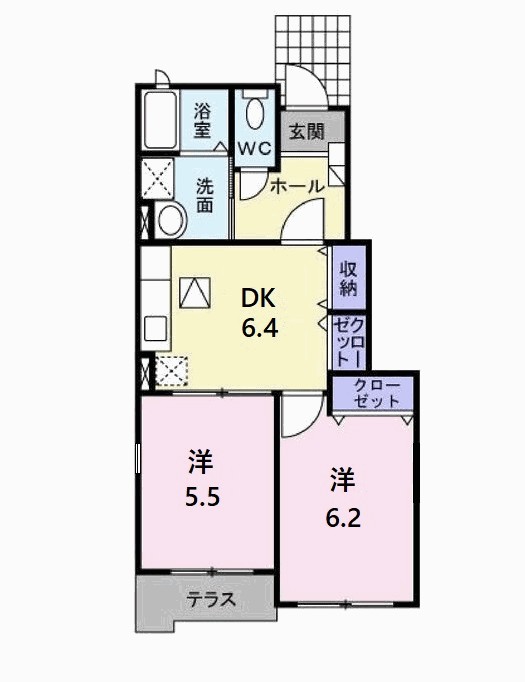 1階の間取り図