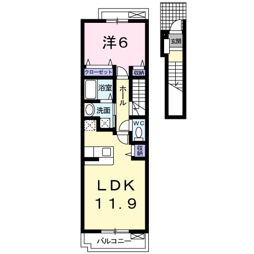 2階の間取り図