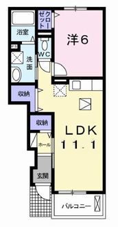 1階の間取り図