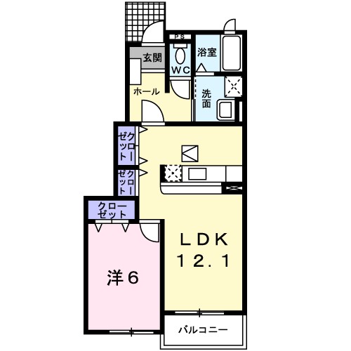 1階の間取り図