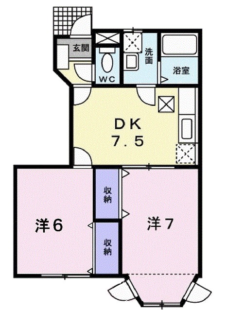 1階の間取り図