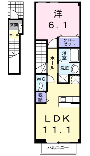 2階の間取り図