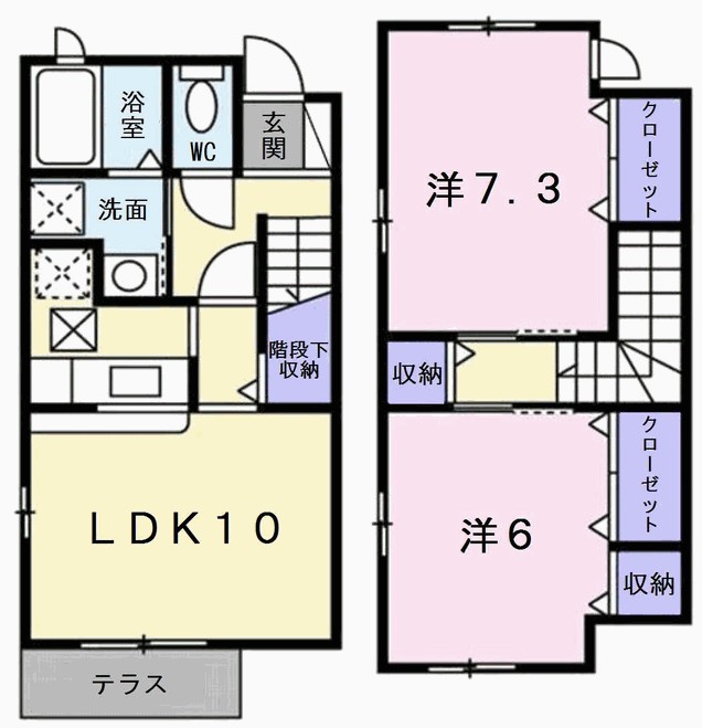 1階の間取り図