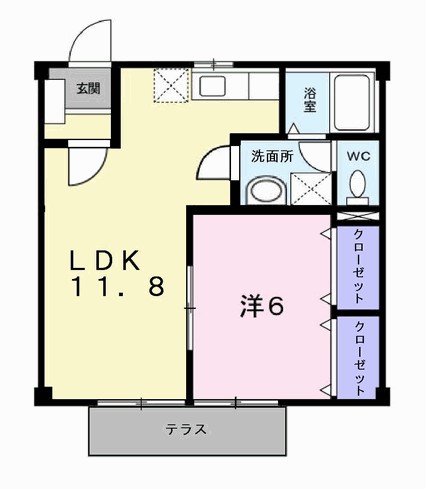 1階の間取り図