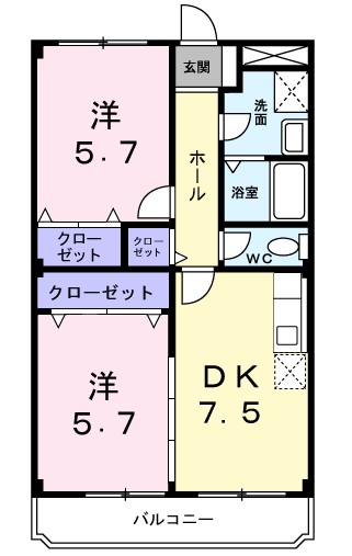 1階の間取り図