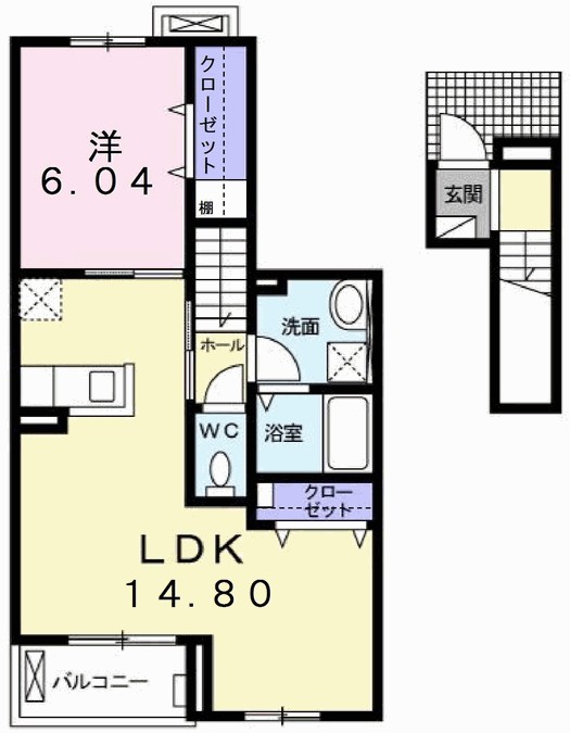 2階の間取り図