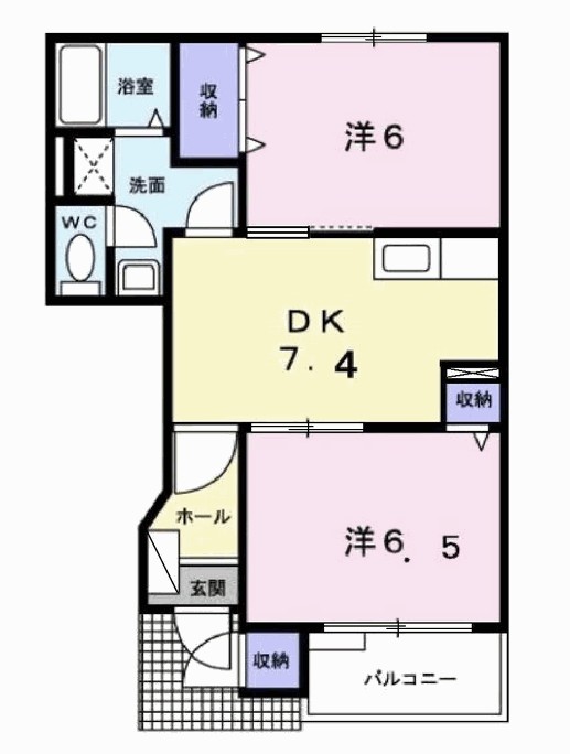1階の間取り図