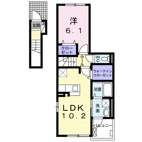 2階の間取り図