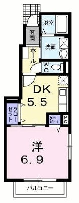 1階の間取り図