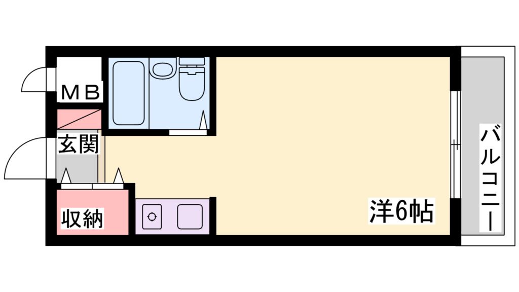 洋室6帖！