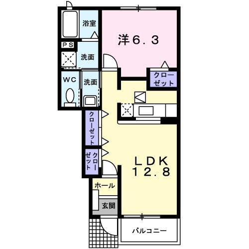 1階の間取り図