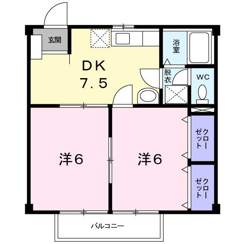 2階の間取り図