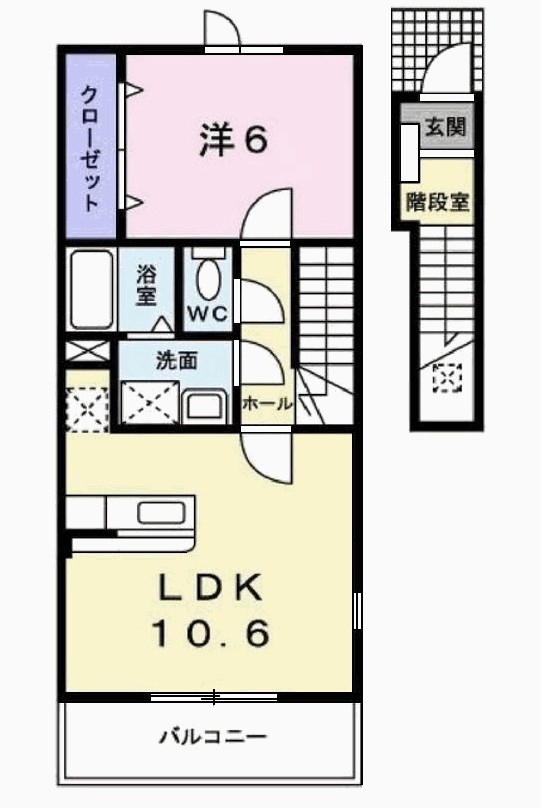 2階の間取り図