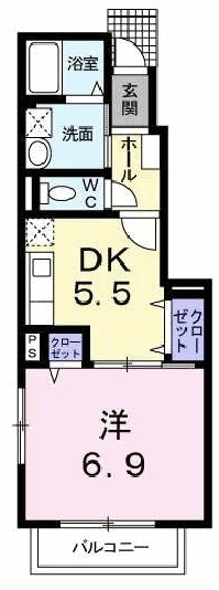 1階の間取り図