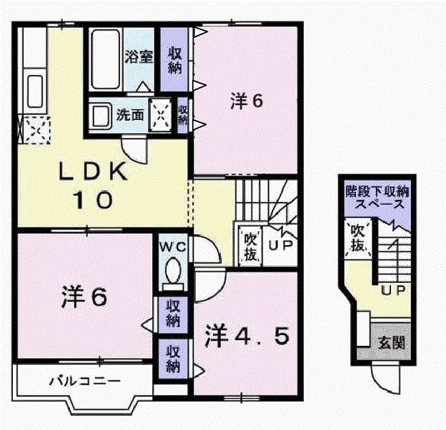 2階の間取り図