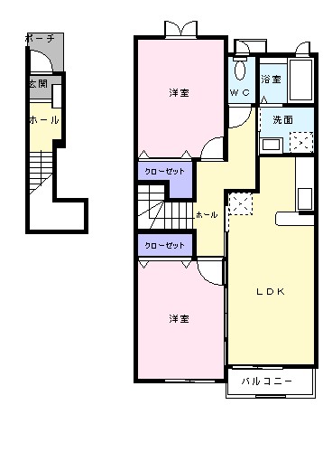 2階の間取り図