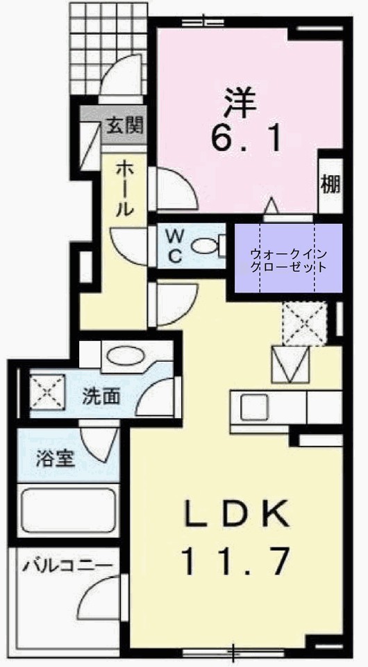 1階の間取り図