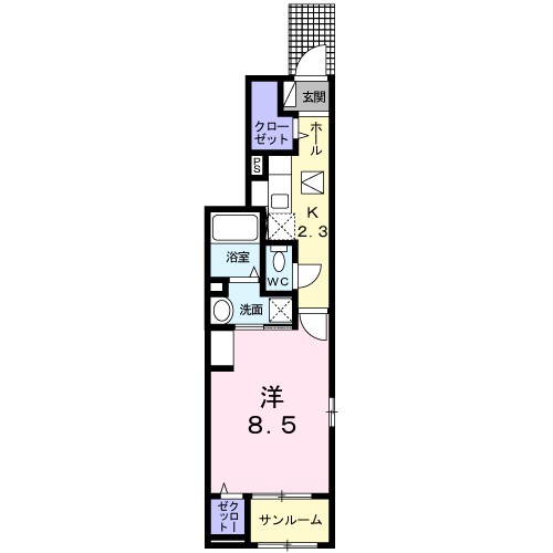 1階の間取り図