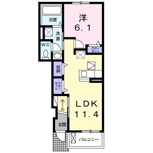 1階の間取り図