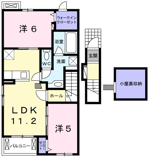 2階の間取り図