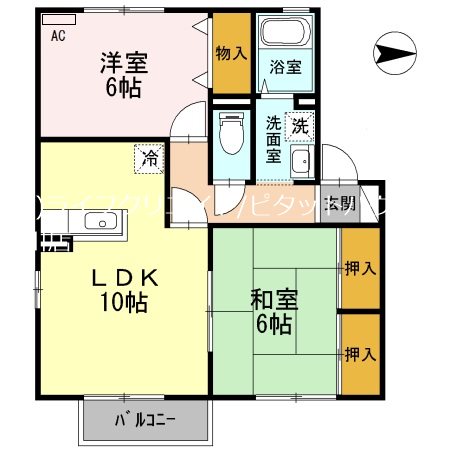 2階の間取り図