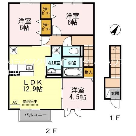 2階の間取り図