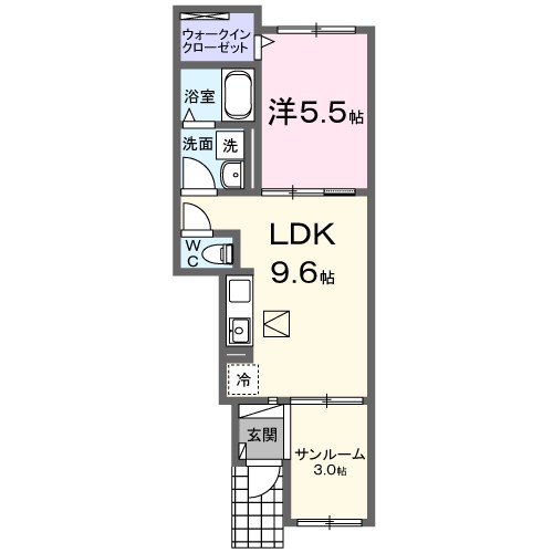 1階の間取り図