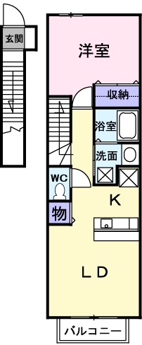 2階の間取り図
