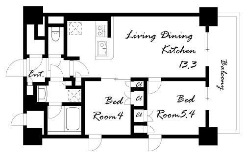 間取りは反転タイプ