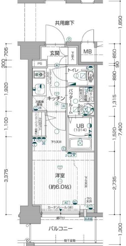 5階の間取り図