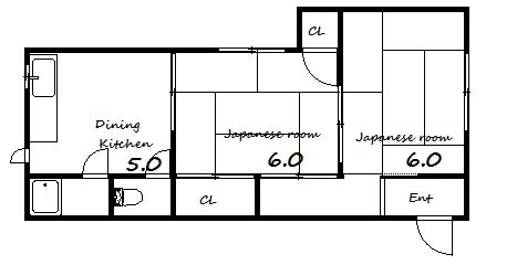 2階の間取り図