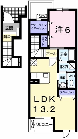 2階の間取り図