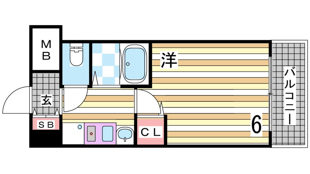 4階の間取り図