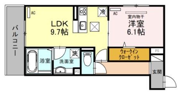 1階の間取り図