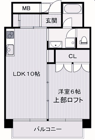 4階の間取り図