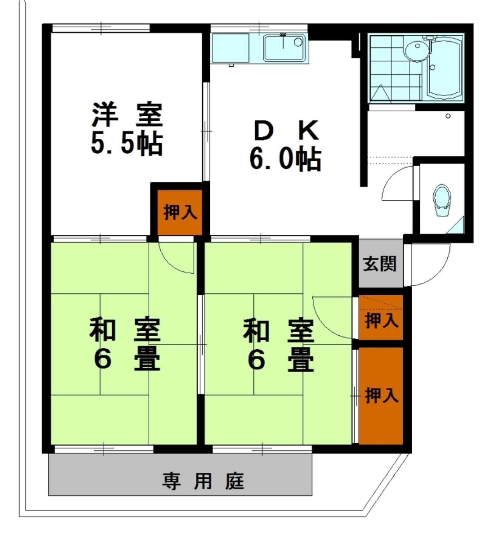 1階の間取り図