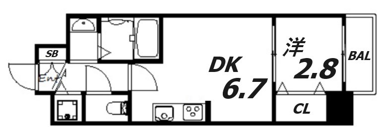 6階の間取り図