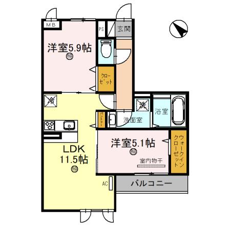 3階の間取り図