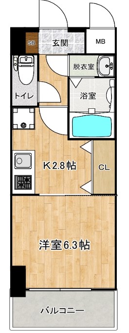 2階の間取り図