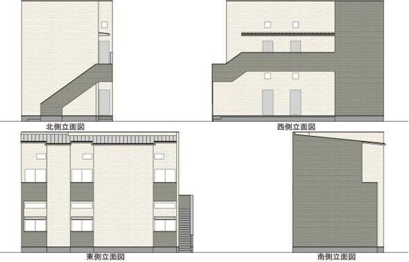 西宮市小松南町１丁目の賃貸アパートの外観