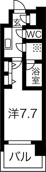 8階の間取り図