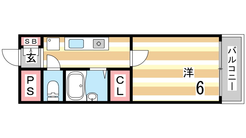 4階の間取り図