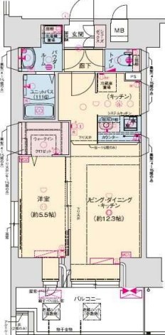 7階の間取り図