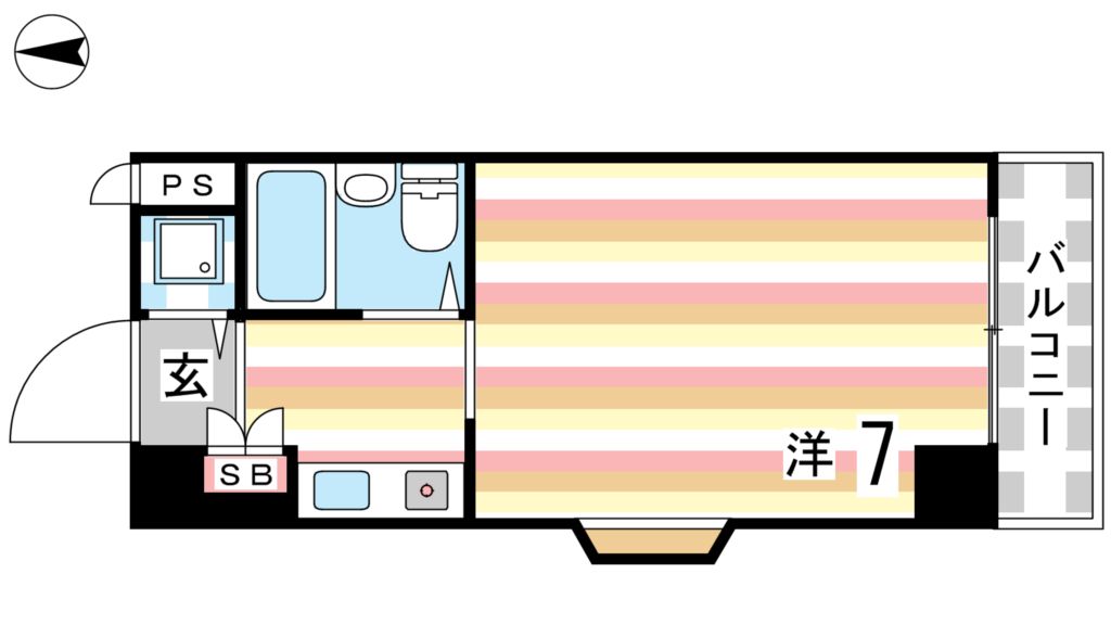 4階の間取り図