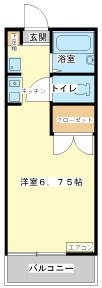 2階の間取り図