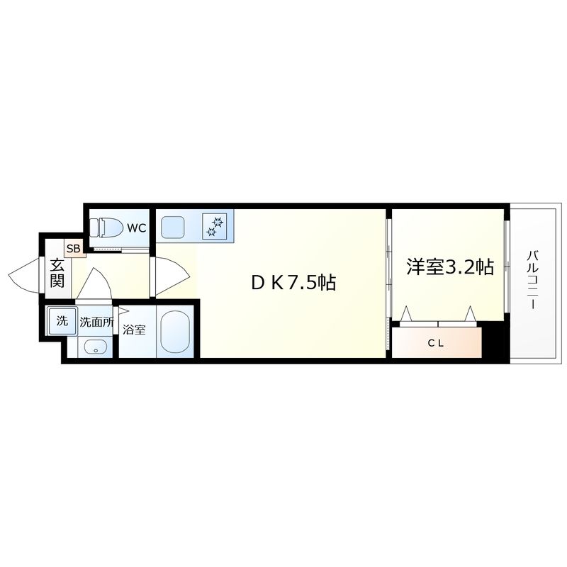 8階の間取り図